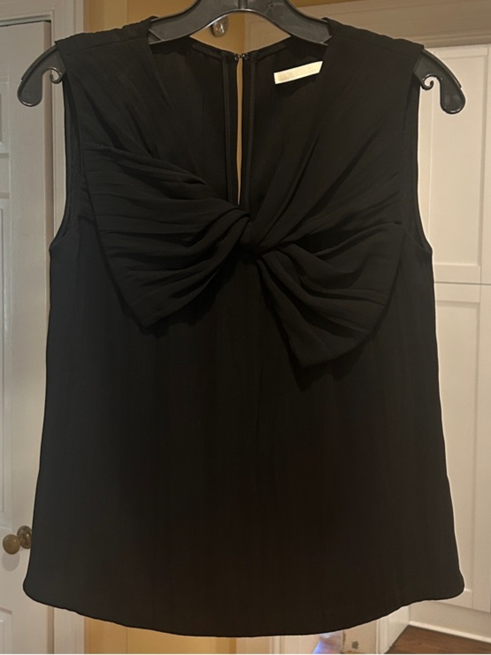 Jason Wu Black Sleeveless Twist-Front Camisole